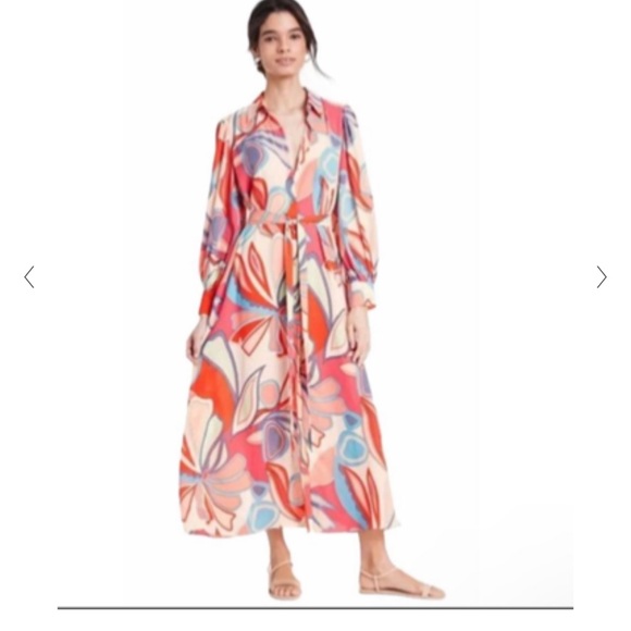 ALEXIS Mixed Floral Long Sleeve Robe Dress Coverup - Picture 2 of 9
